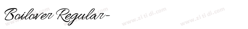 Boilover Regular字体转换 Boilover Regular字体转换